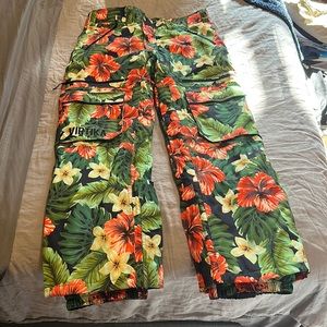 Virtika Hawaiian Print Ski Pants